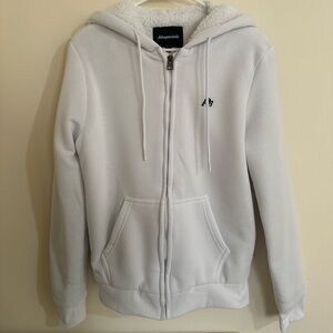 Aeropostale Fleece-Lined White Hoodie